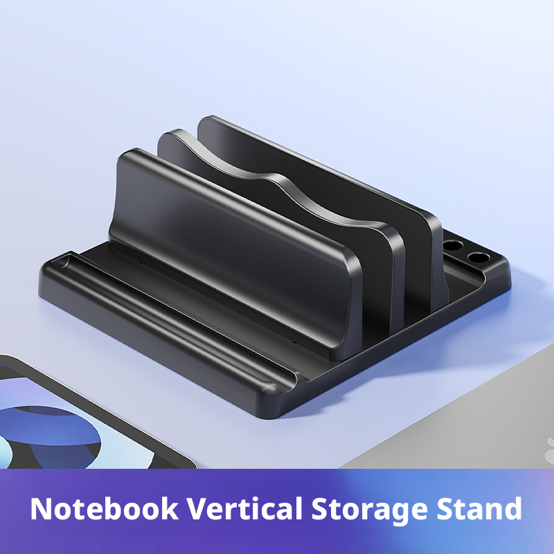 Desk Setup Macbook - Universal 3/2 Slots Desk Laptop Holder