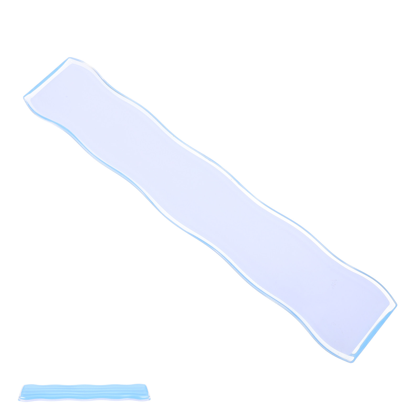 Ergonomic Desk Setup Keyboard - Transparent Silicone Keyboard Wrist Rest and