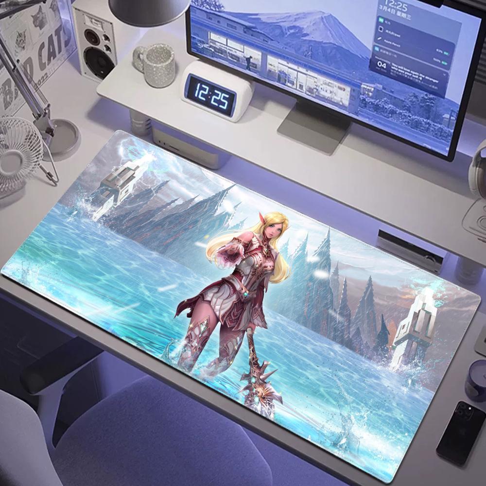 Desk Setup Anime - Large Desk Mat Lineage 2 Mouse