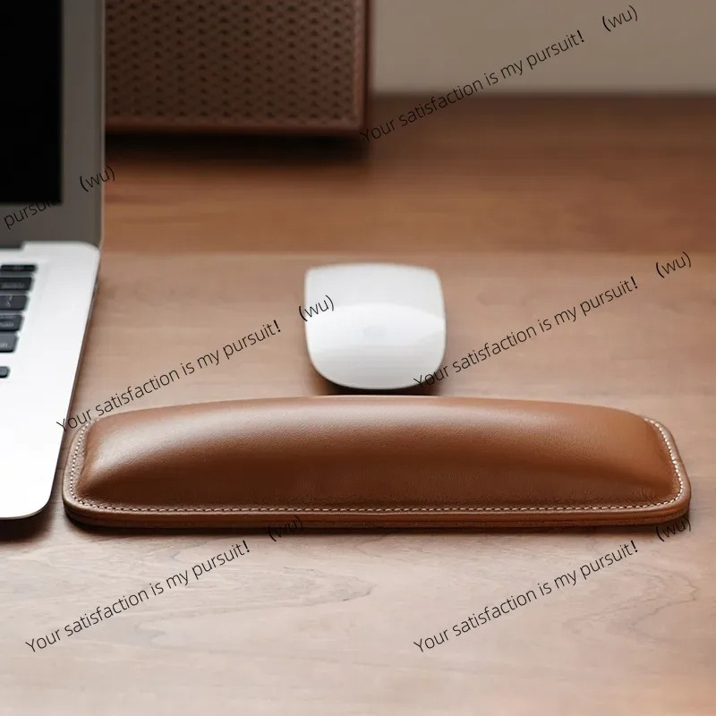 Ergonomic Desk Setup Keyboard - ZOCI-Genuine Leather Wrist Rest Top-Grain Leather
