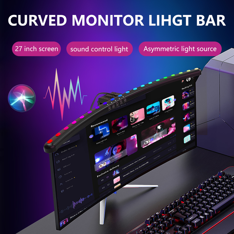 RGB Light Bar Monitor Smart Wi - Desk Setup Pc ulasan dan harga