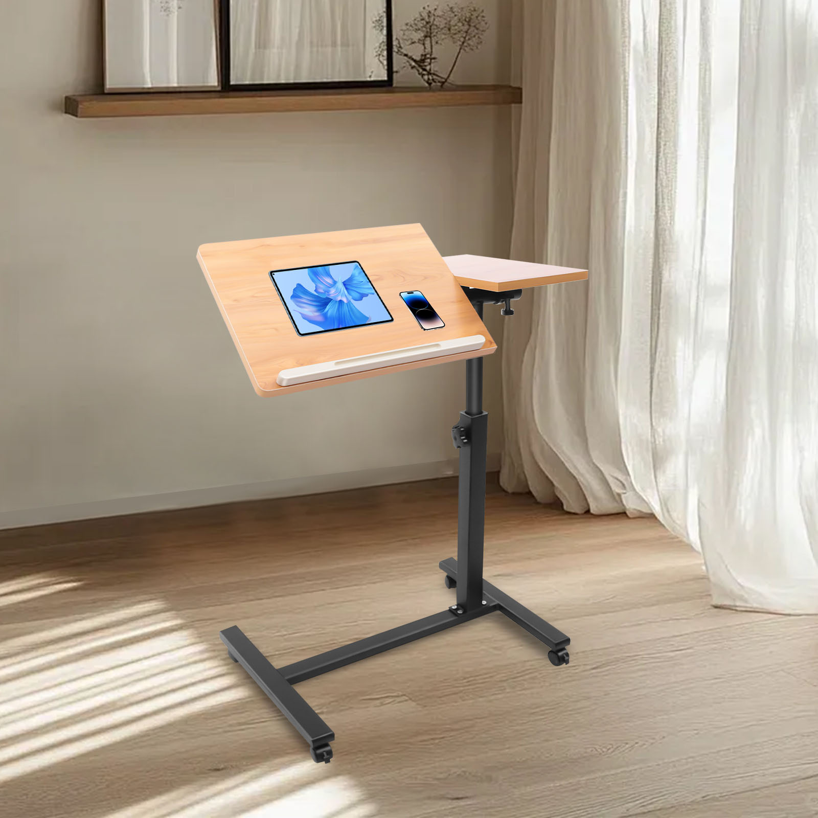 Mobile Laptop Table Adjustable - Desk Setup Pc ulasan dan harga