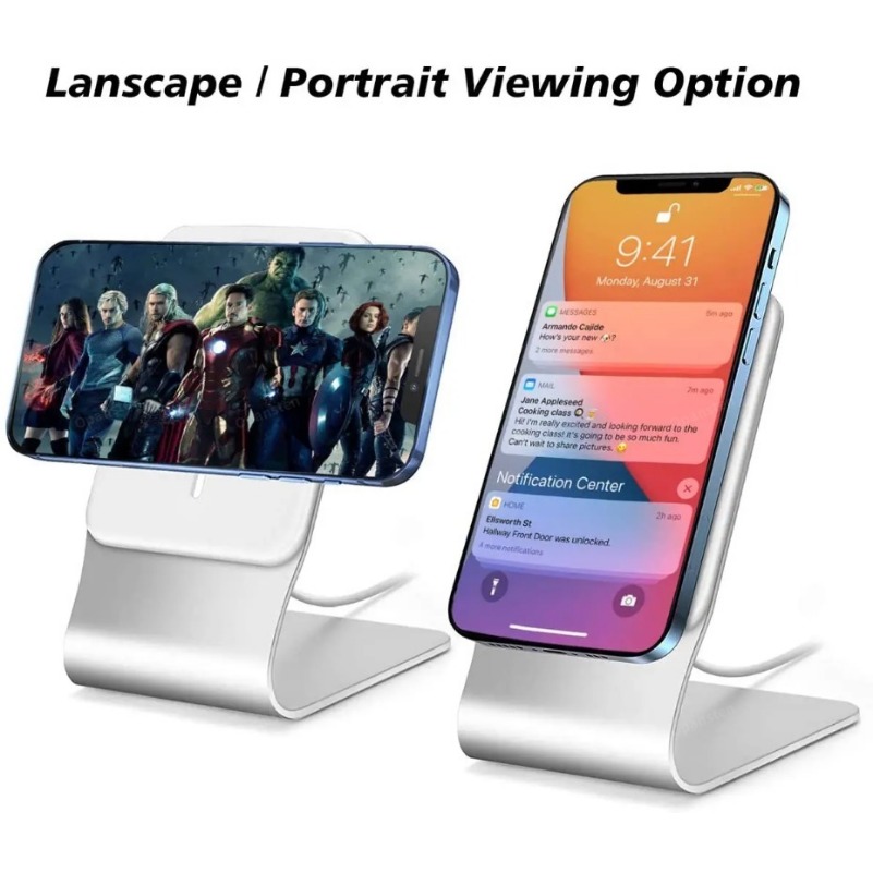 Desktop Mobile Phone Stand Alu - Desk Setup Apple ulasan dan harga