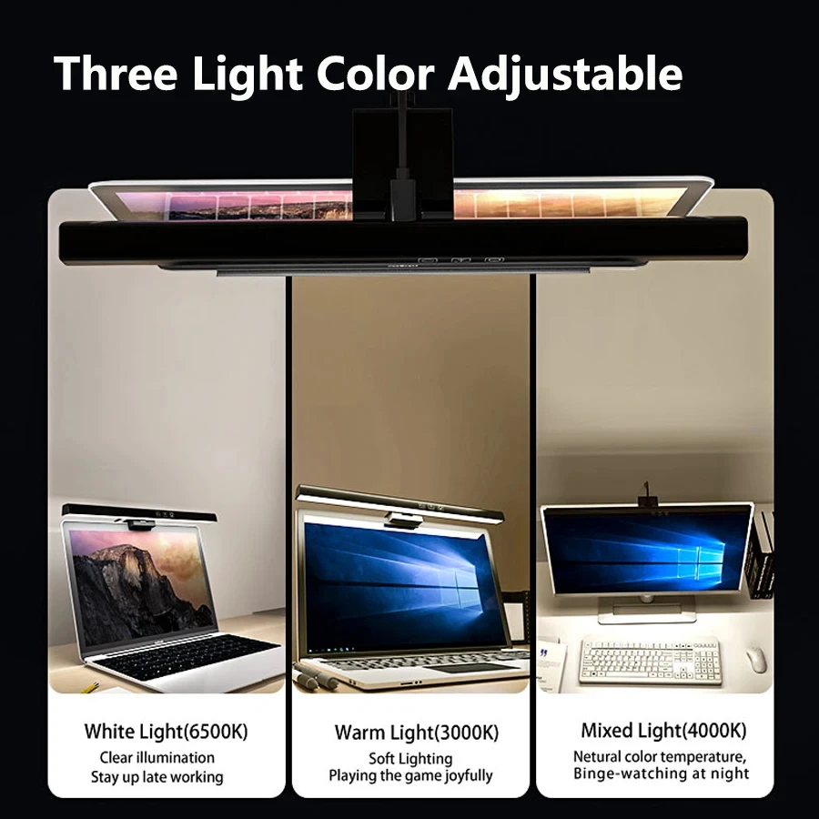 LED 33cm 50cm Monitor Light Ba - Desk Setup Pc ulasan dan harga