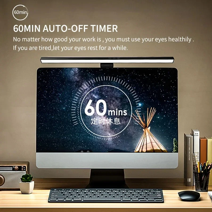 LED 33cm 50cm Monitor Light Ba - Desk Setup Pc ulasan dan harga