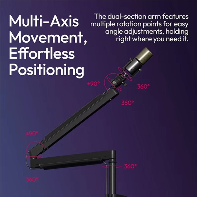 PHILE-ZJ05 Adjustable Micropho - Desk Setup With Mic ulasan dan harga