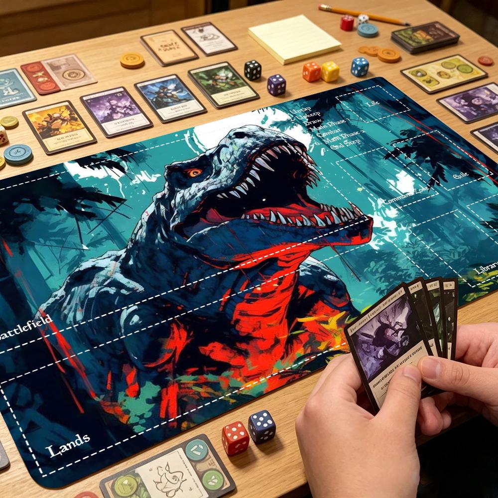 Dark Jungle Dinosaur Large Ext - Desk Setup Trading ulasan dan harga