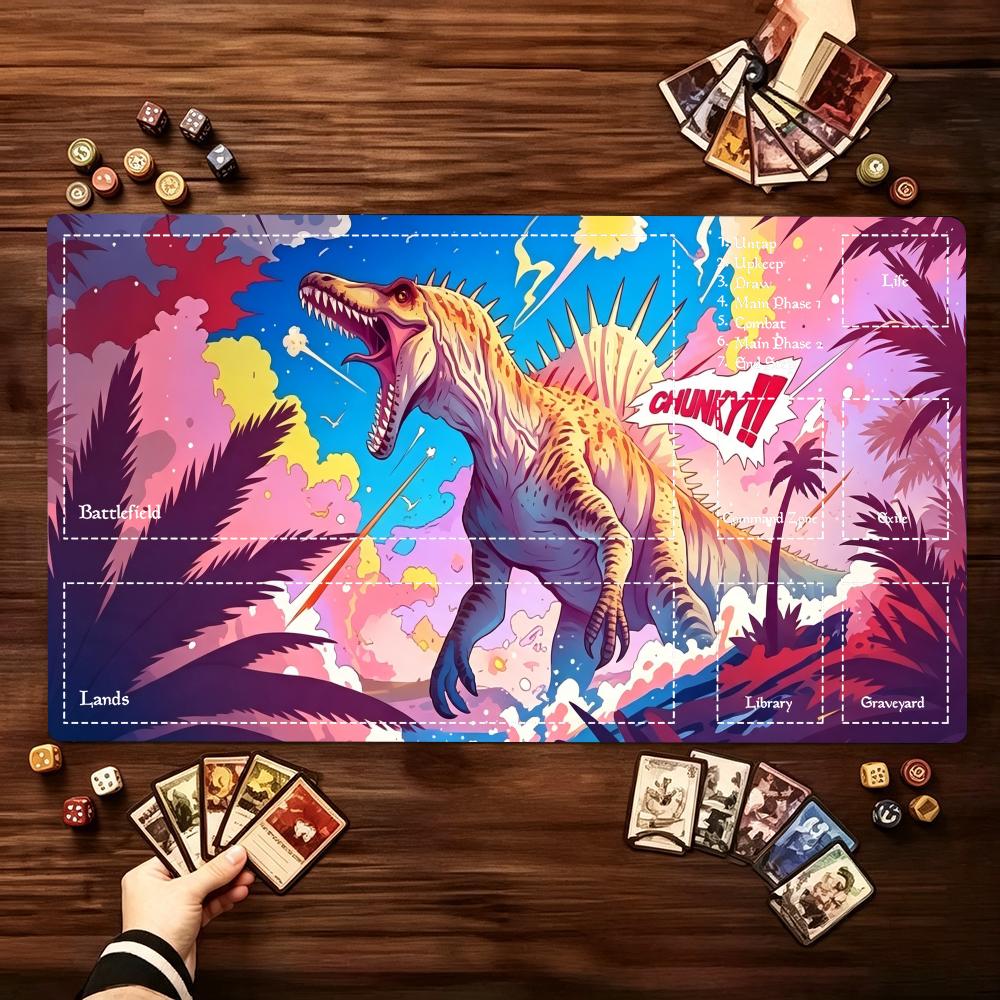 Vibrant Jurassic Dinosaur Larg - Desk Setup Trading ulasan dan harga