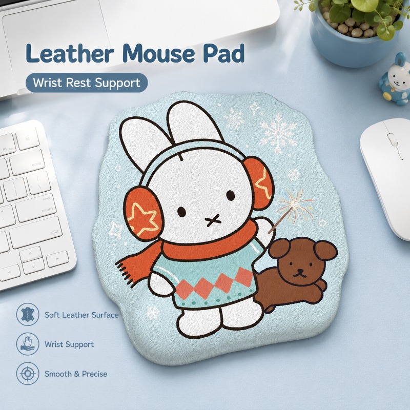 Anime Miffy Leather Mouse Pad  - Desk Setup Anime ulasan dan harga