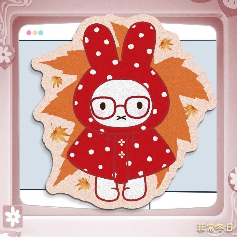 Anime Miffy Leather Mouse Pad  - Desk Setup Anime ulasan dan harga