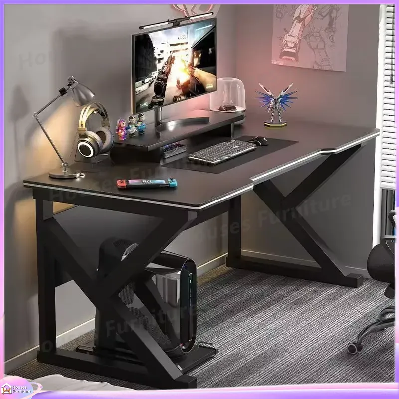 Cafe Metal Gaming Desk Black M - Desk Setup Pc ulasan dan harga