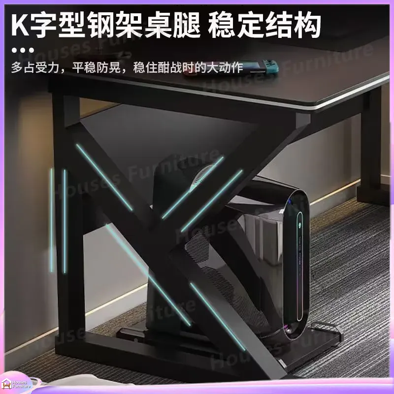 Cafe Metal Gaming Desk Black M - Desk Setup Pc ulasan dan harga