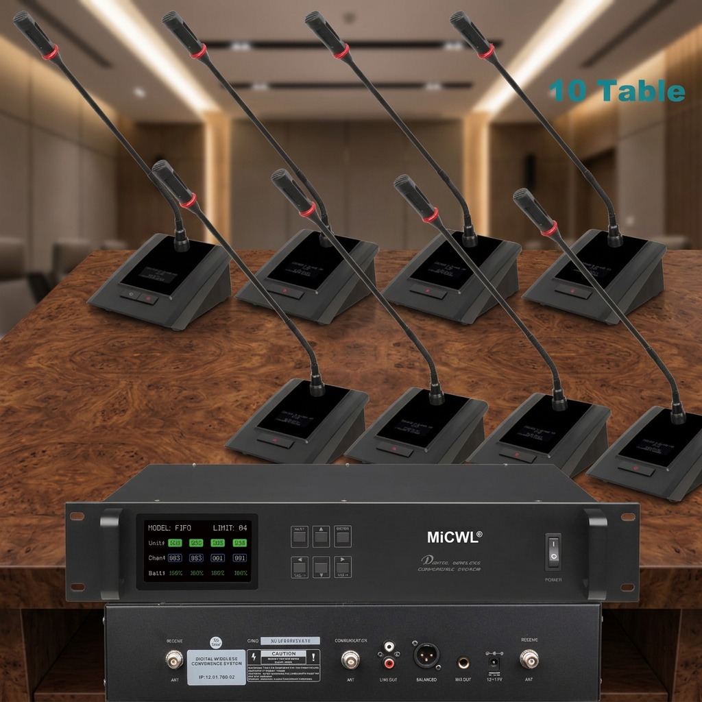 MiCWL Digital Wireless Goosene - Desk Setup With Mic ulasan dan harga