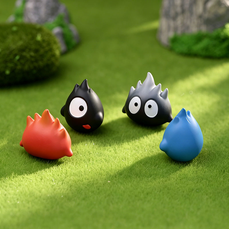 2cm Cute Mini Coal Ball Elf Fl - Desk Setup Nature ulasan dan harga
