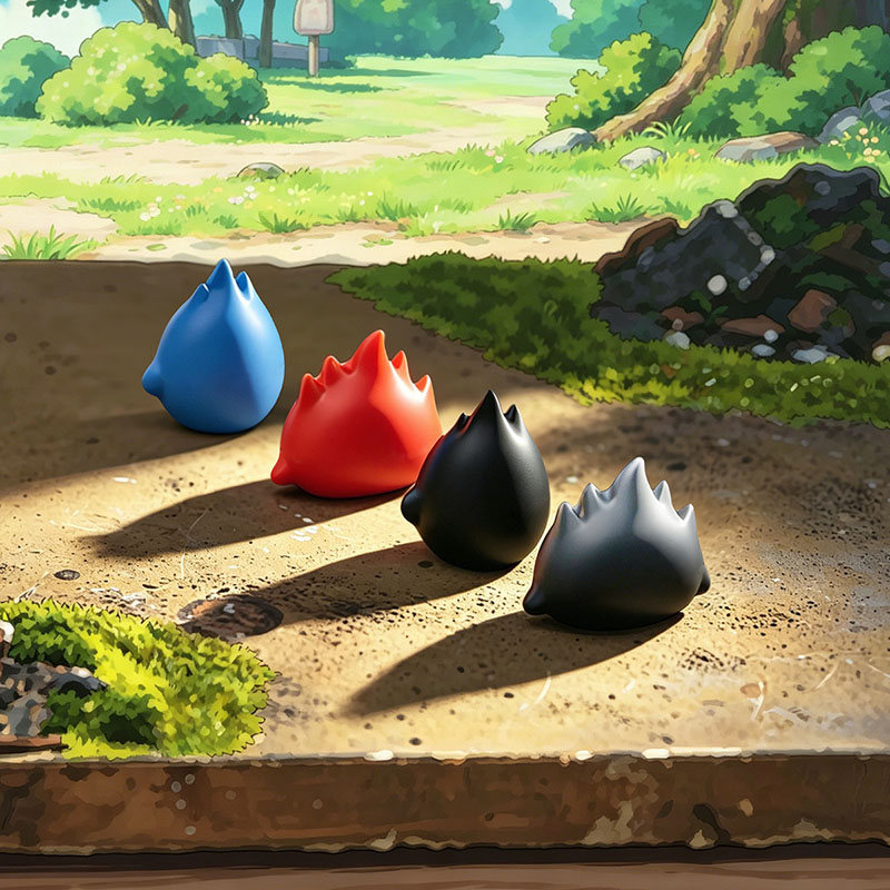 2cm Cute Mini Coal Ball Elf Fl - Desk Setup Nature ulasan dan harga