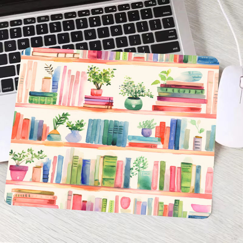 Plant Books Mouse Pad Home Off - Desk Setup Books ulasan dan harga