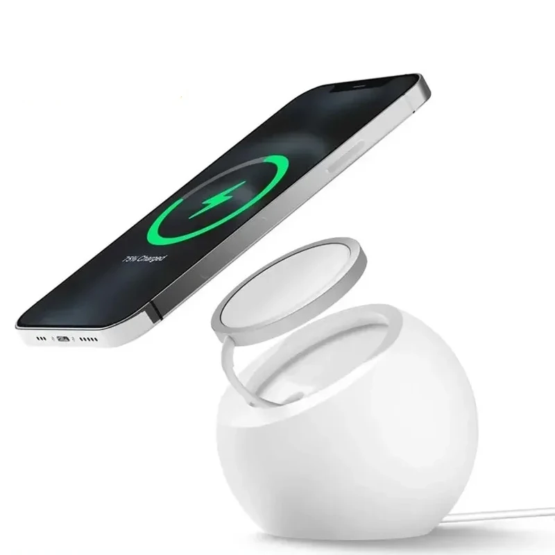 Magnetic Wireless Charging Des - Desk Setup Apple ulasan dan harga