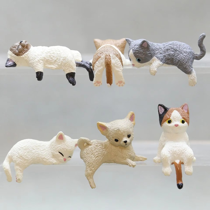 1Pc Cute Cartoon Cat PVC Home  - Desk Setup Nature ulasan dan harga