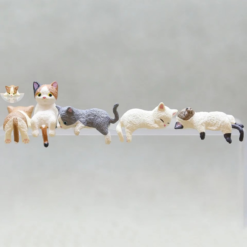 1Pc Cute Cartoon Cat PVC Home  - Desk Setup Nature ulasan dan harga