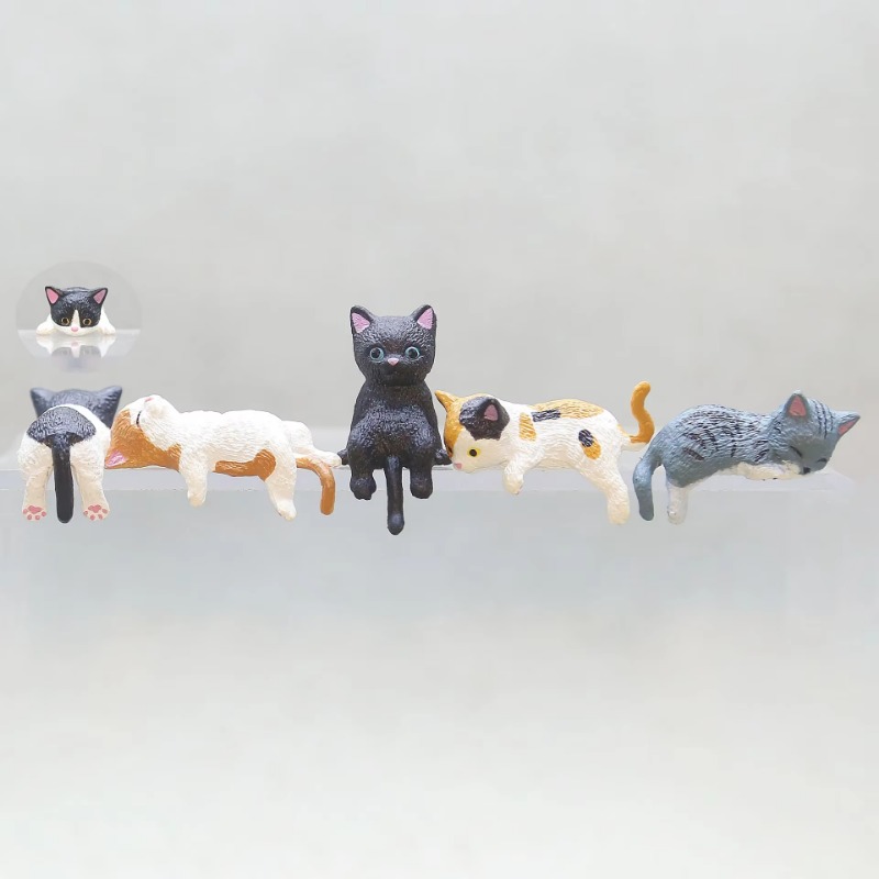 1Pc Cute Cartoon Cat PVC Home  - Desk Setup Nature ulasan dan harga
