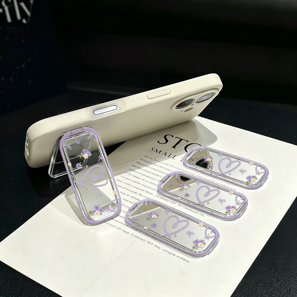 Kawaii Light Purple Floral Bow - Desk Setup Apple ulasan dan harga
