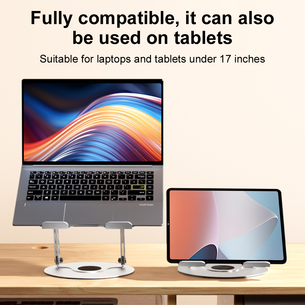 360° Rotating Laptop Stand Adj - Desk Setup Pc ulasan dan harga