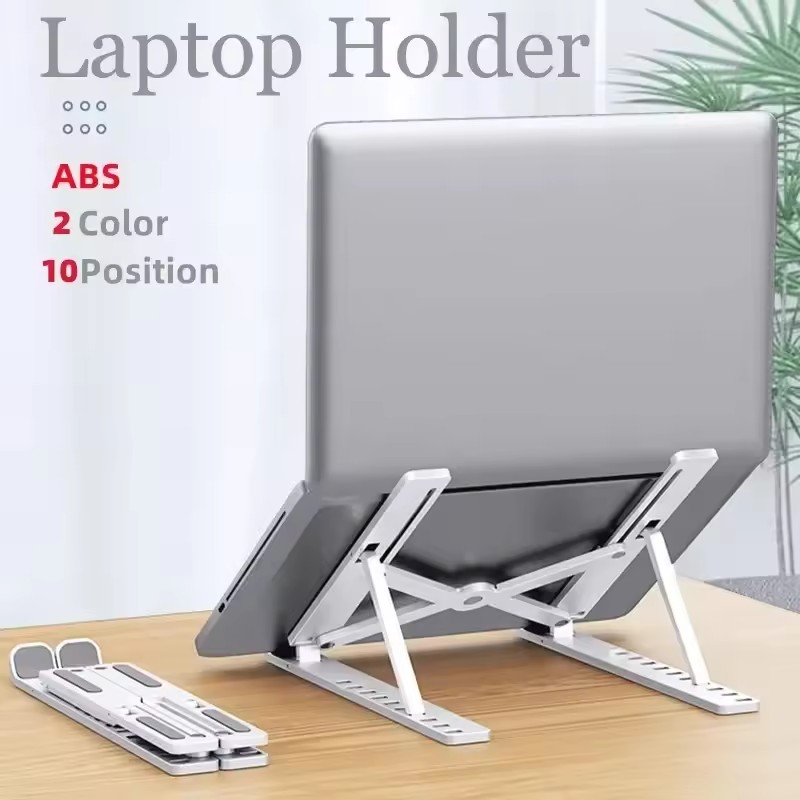 Foldable Portable Laptop Stand - Desk Setup Macbook ulasan dan harga