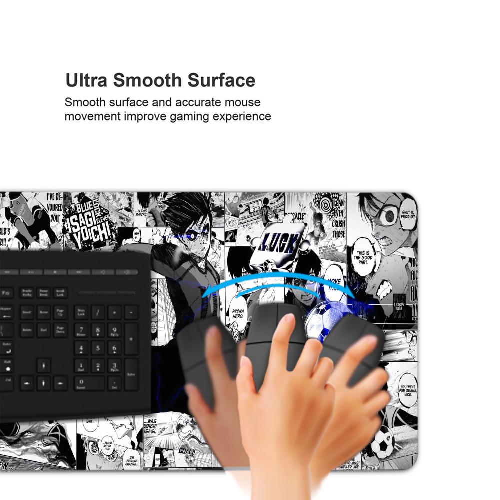 Black And White Anime Mouse Pa - Desk Setup Black ulasan dan harga