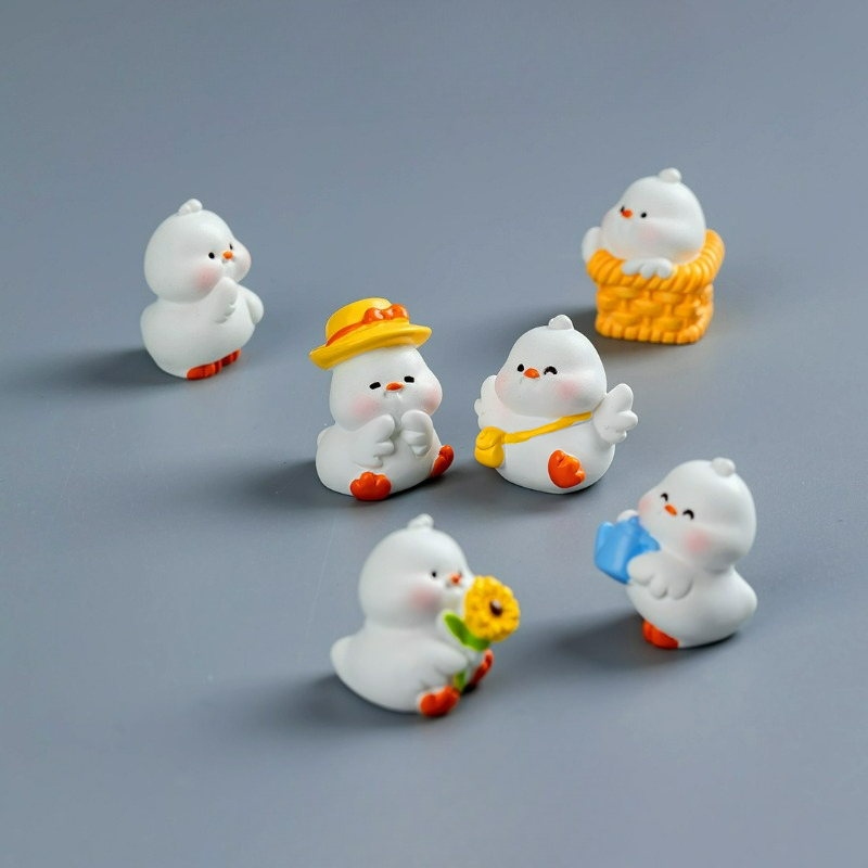 6pcs/set Cartoon Resin Miniatu - Desk Setup Nature ulasan dan harga