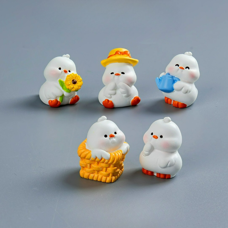 6pcs/set Cartoon Resin Miniatu - Desk Setup Nature ulasan dan harga