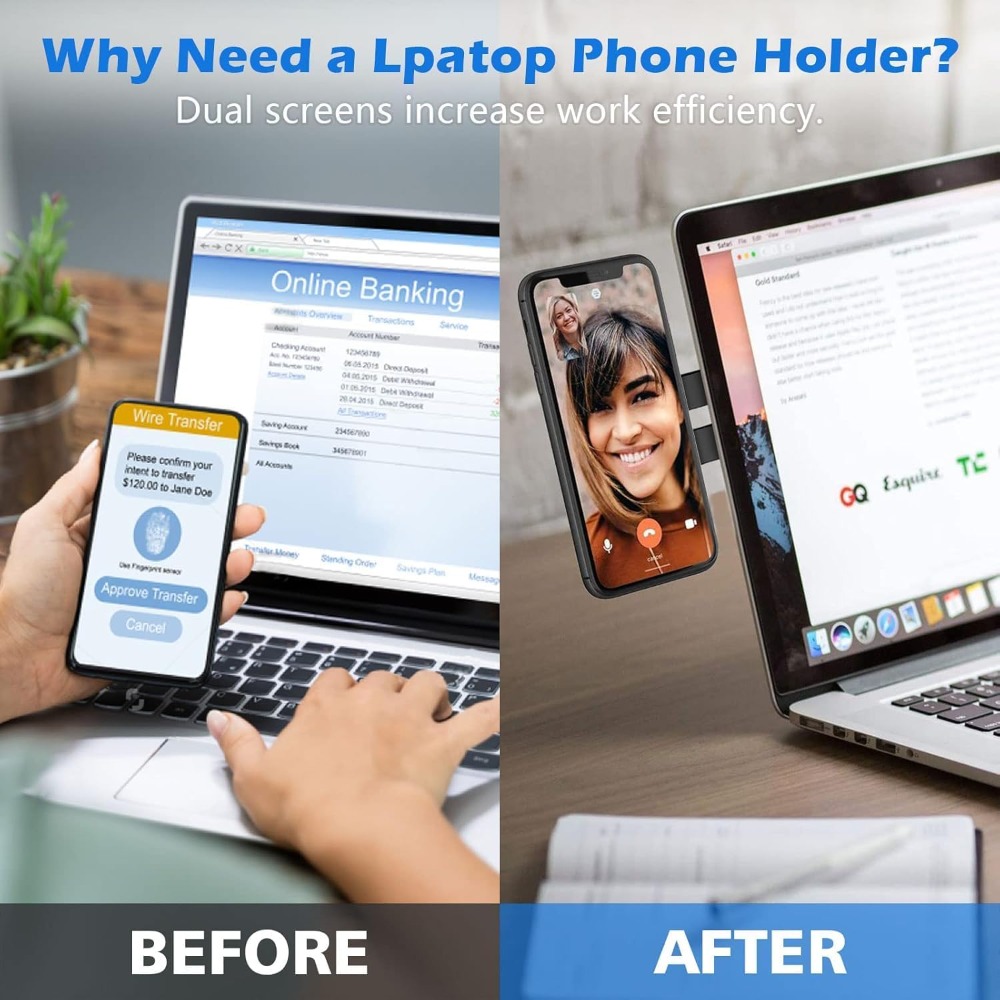 Magnetic Phone Holder for Lapt - Desk Setup Macbook ulasan dan harga
