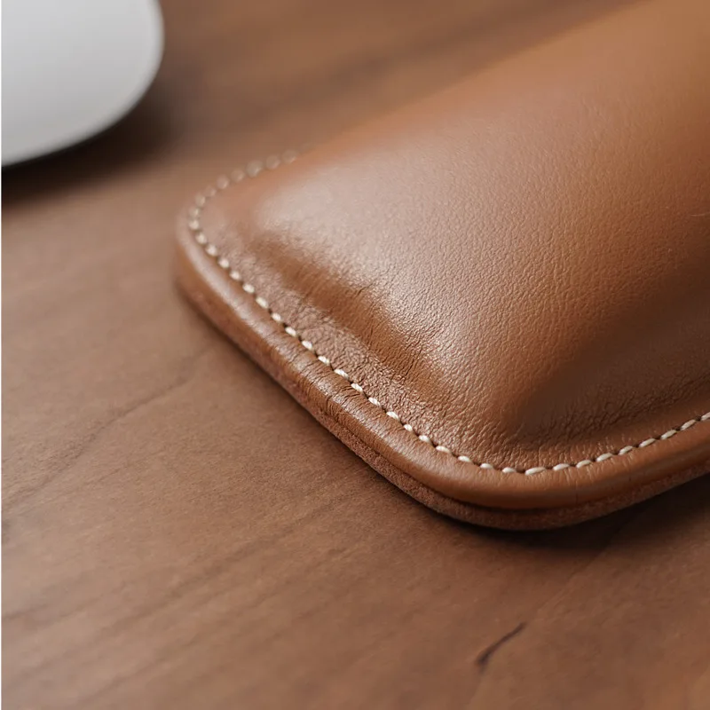 Genuine Leather Wrist Rest Top - Ergonomic Desk Setup Keyboard ulasan dan harga