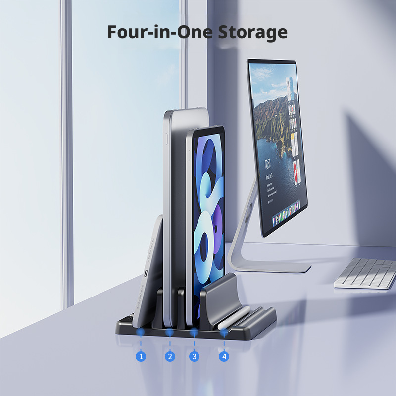 Universal 3/2 Slots Desk Lapto - Desk Setup Macbook ulasan dan harga