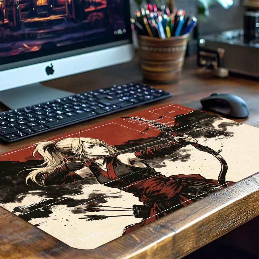 Vintage Ink Samurai AnimeGirl  - Desk Setup Trading ulasan dan harga