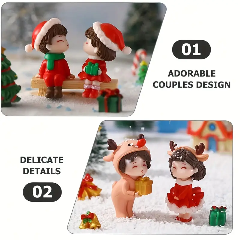 1-10Pairs Christmas Micro Land - Desk Setup Nature ulasan dan harga