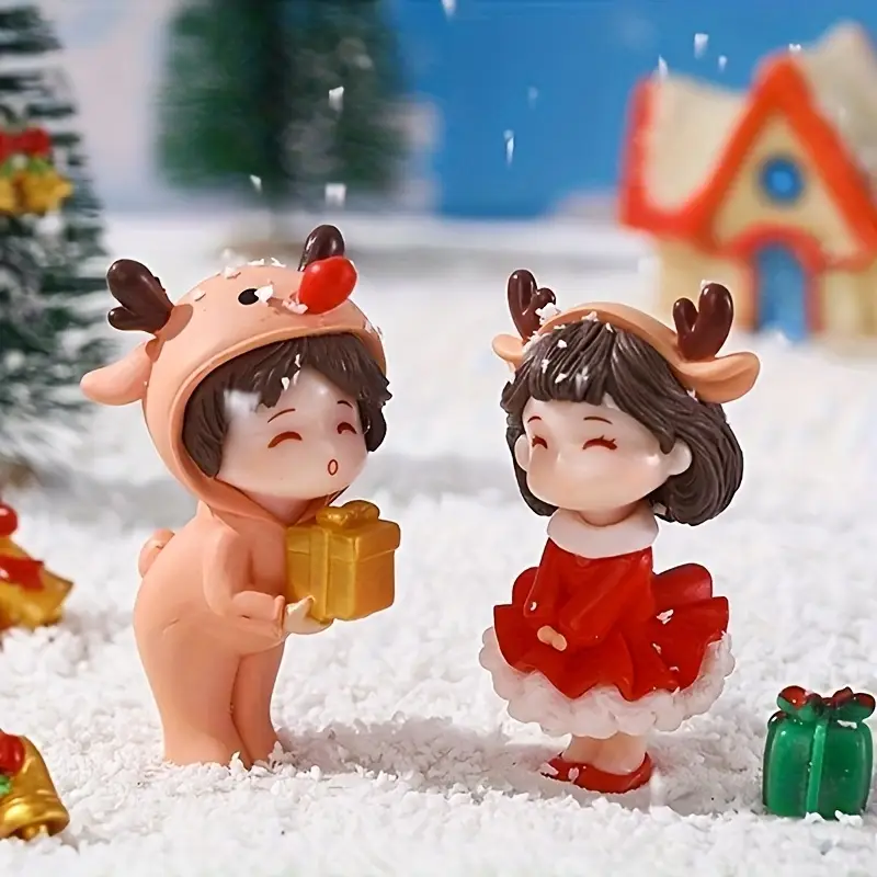 1-10Pairs Christmas Micro Land - Desk Setup Nature ulasan dan harga