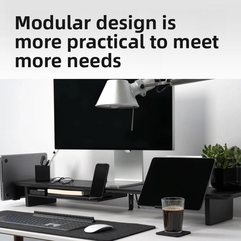 Solid Wood Monitor Riser Stand - Desk Setup Computer ulasan dan harga