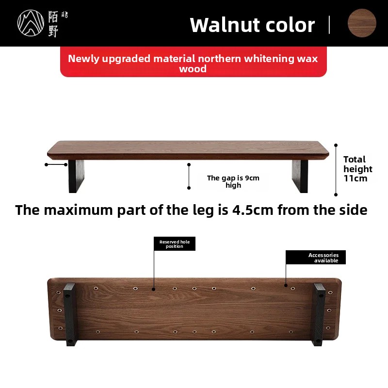 Solid Wood Monitor Riser Stand - Desk Setup Computer ulasan dan harga