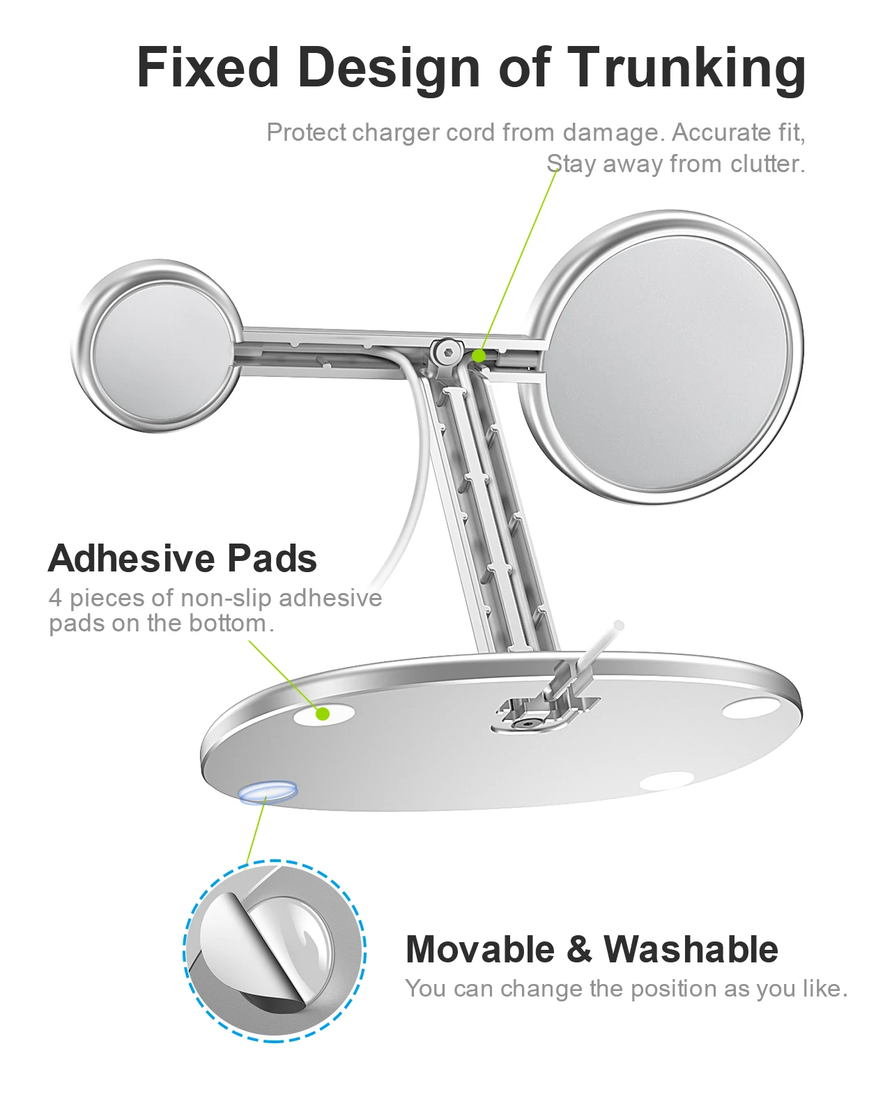 EWA 2-in-1 Desktop Phone Stand - Desk Setup Apple ulasan dan harga