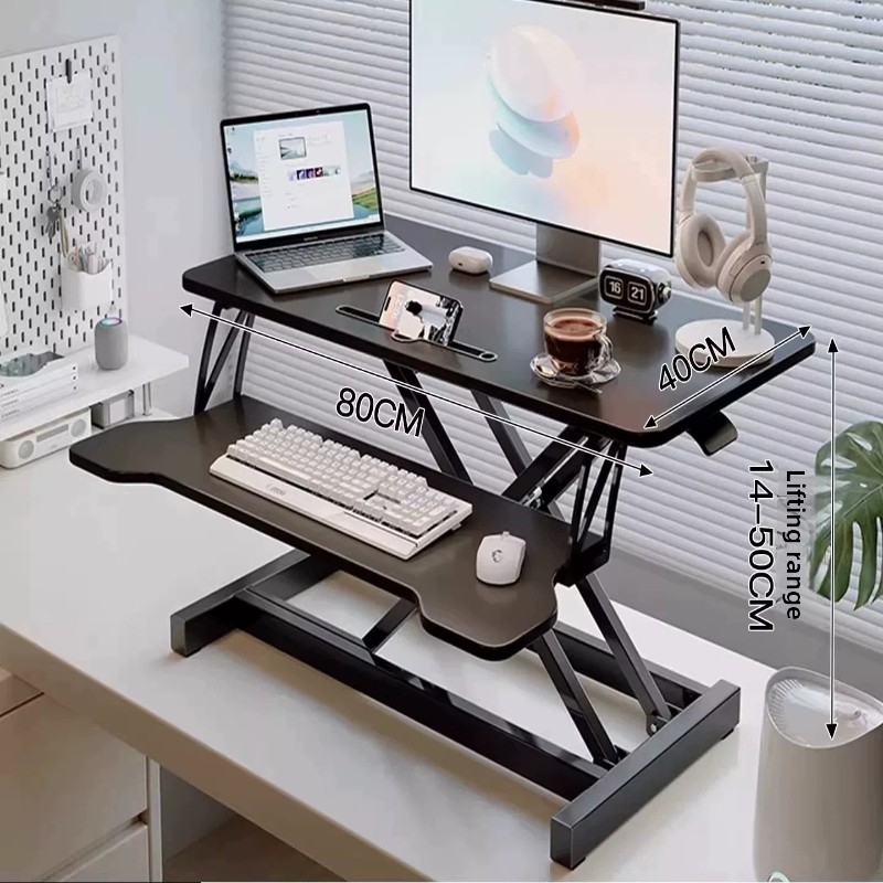Standing Desk Riser Height Adj - Desk Setup Pc ulasan dan harga