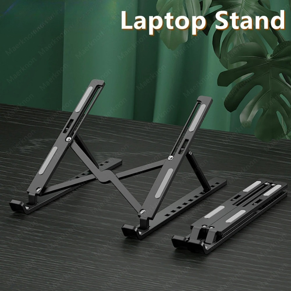 Foldable Laptop Stand Portable - Desk Setup Macbook ulasan dan harga