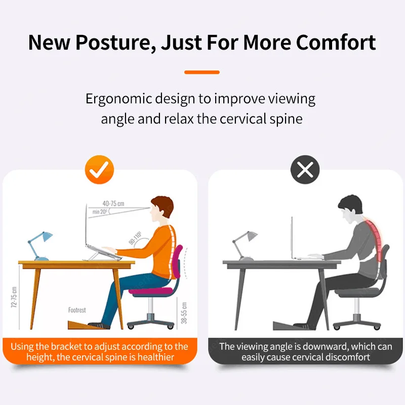 Foldable Laptop Stand Portable - Desk Setup Macbook ulasan dan harga