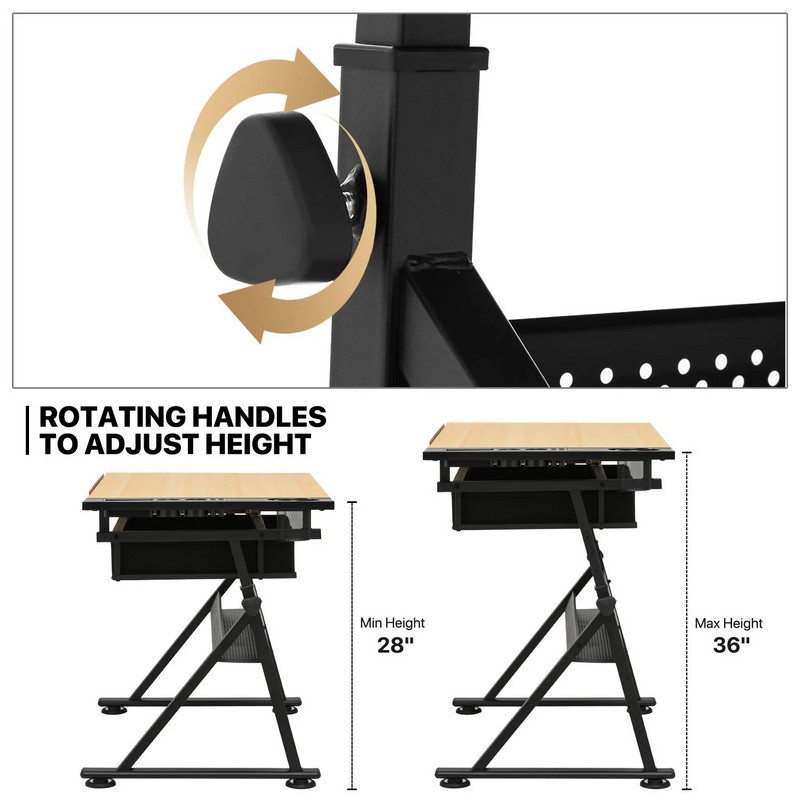 Adjustable Height Drawing Tabl - Desk Setup Pc ulasan dan harga