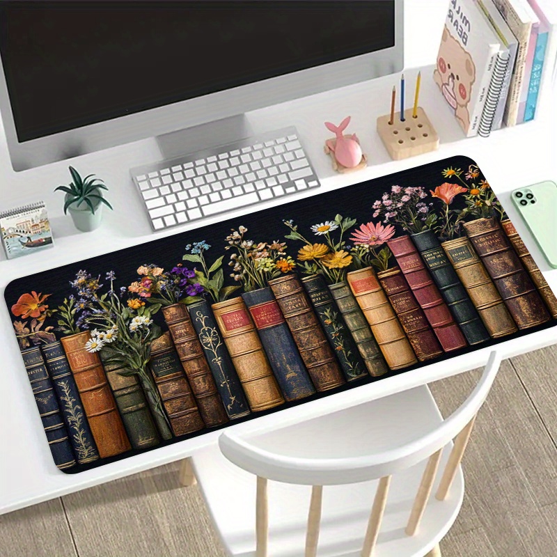 Large Gaming Mouse Pad Vintage - Desk Setup Books ulasan dan harga