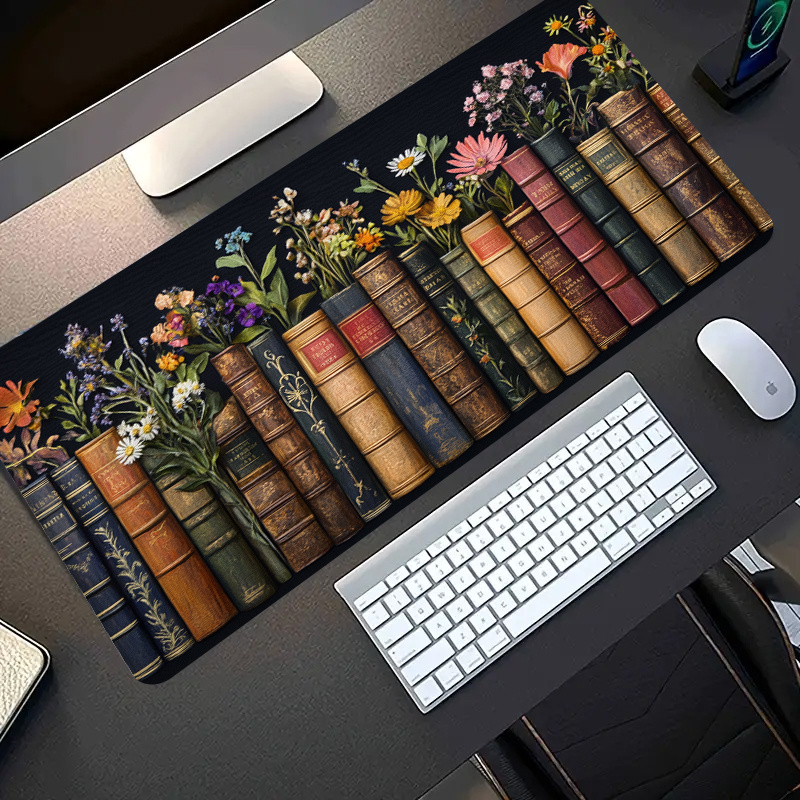 Large Gaming Mouse Pad Vintage - Desk Setup Books ulasan dan harga