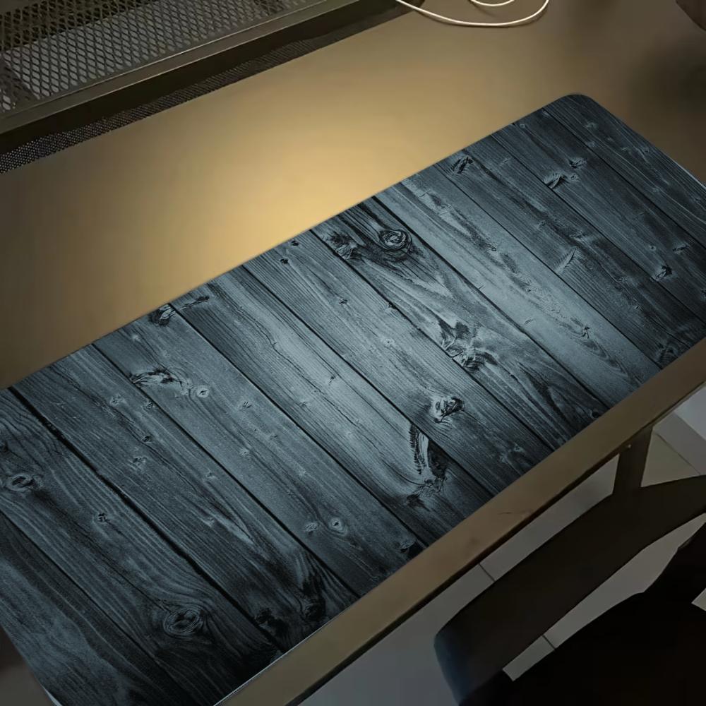Black Wood Mousepad Desk Acces - Desk Setup Black And Wood ulasan dan harga