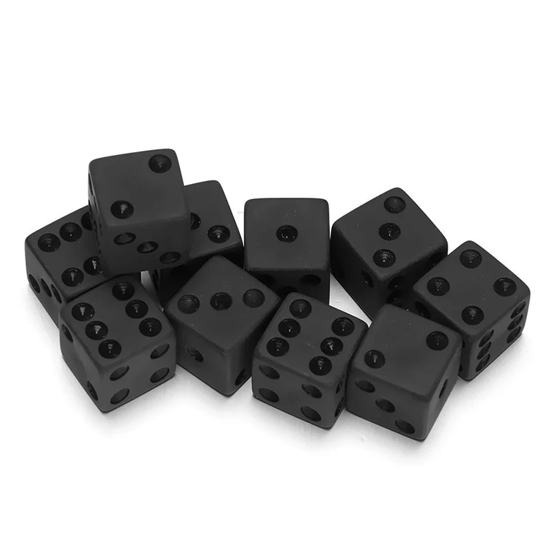 7pcs/lot Matte Black Dice Set  - Desk Setup Black ulasan dan harga