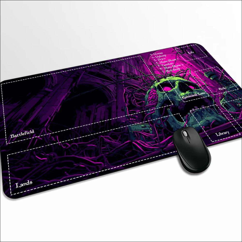 Colorful Neon Horror Skull Lar - Desk Setup Trading ulasan dan harga