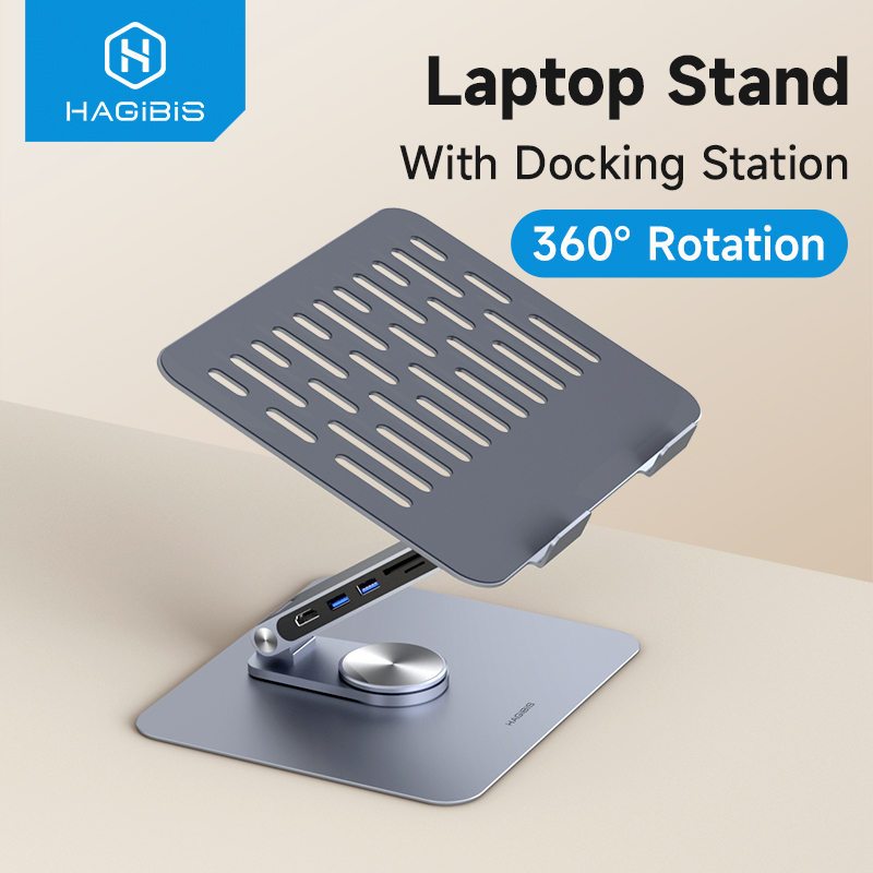 Hagibis Adjustable Aluminum La - Desk Setup Macbook ulasan dan harga