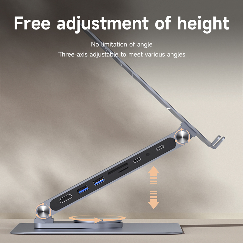 Hagibis Adjustable Aluminum La - Desk Setup Macbook ulasan dan harga